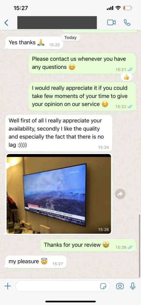 Hurtig hjælp og support via WhatsApp til Smart TV